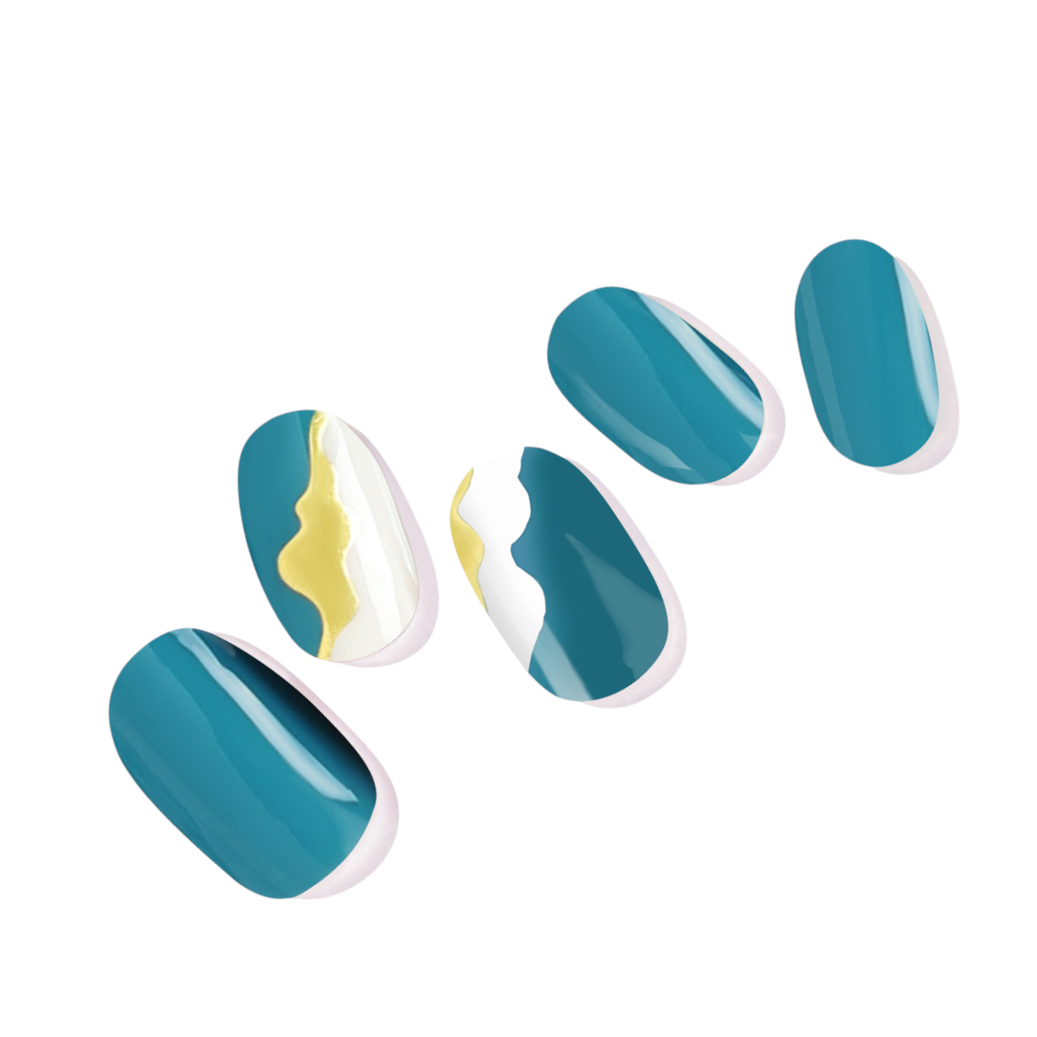 Aversea Derin Deniz Işıltısı Jel Tırnak 20 Adet, 2 Kullanım-AVS106