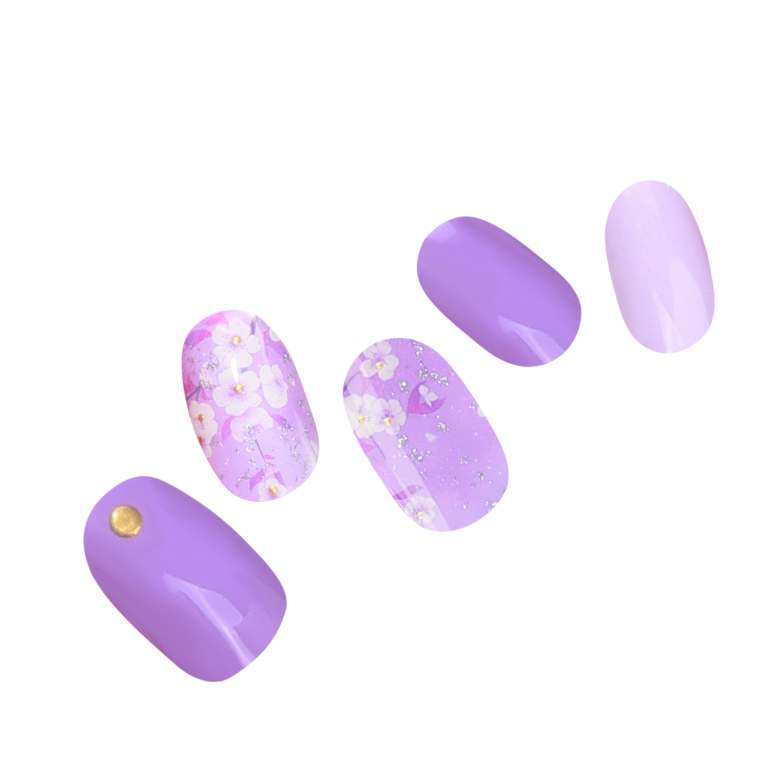 Aversea Lila Bahçesi Jel Tırnak 20 Adet, 2 Kullanım-AVS164