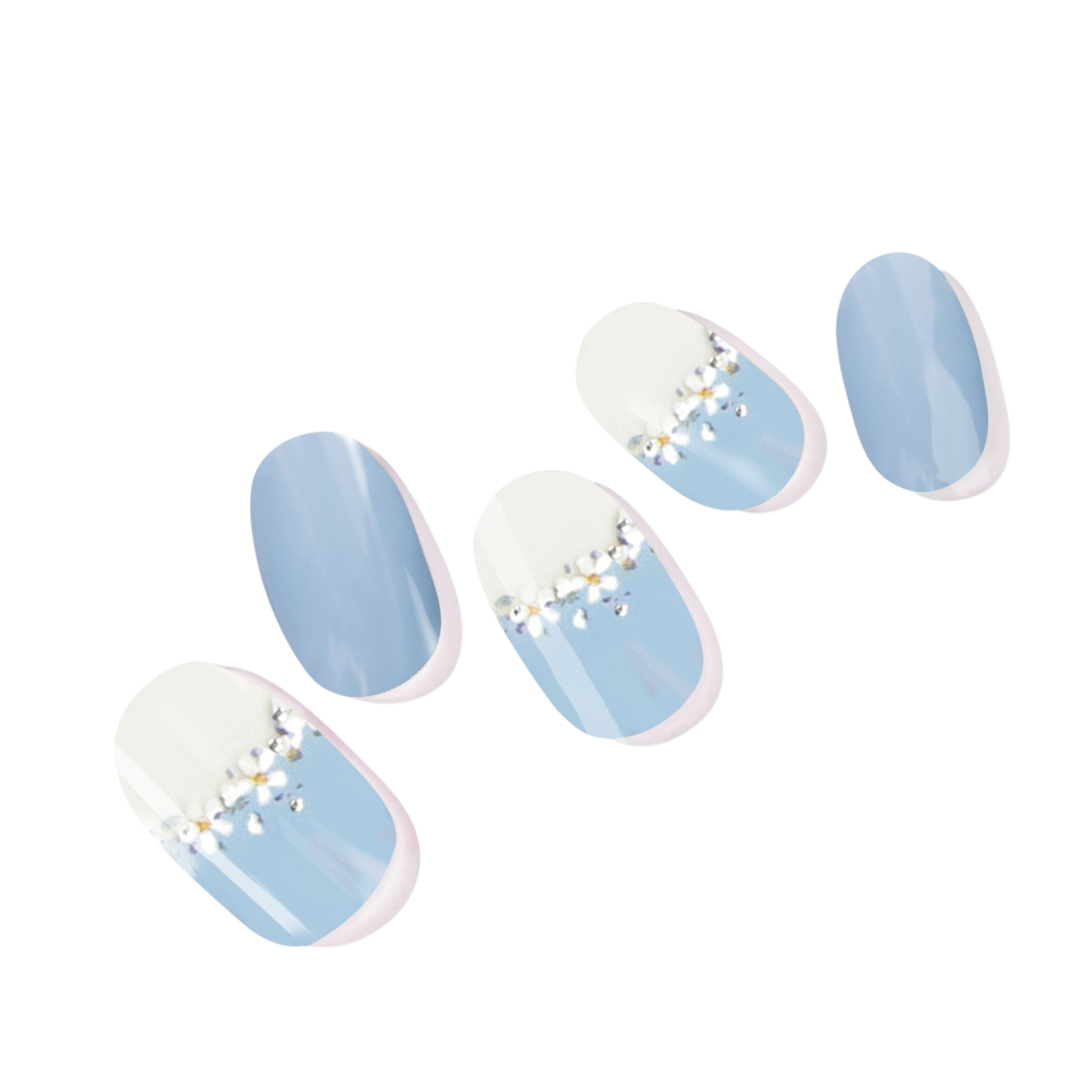Aversea Gökyüzü Çiçekleri Jel Tırnak 20 Adet, 2 Kullanım-AVS183