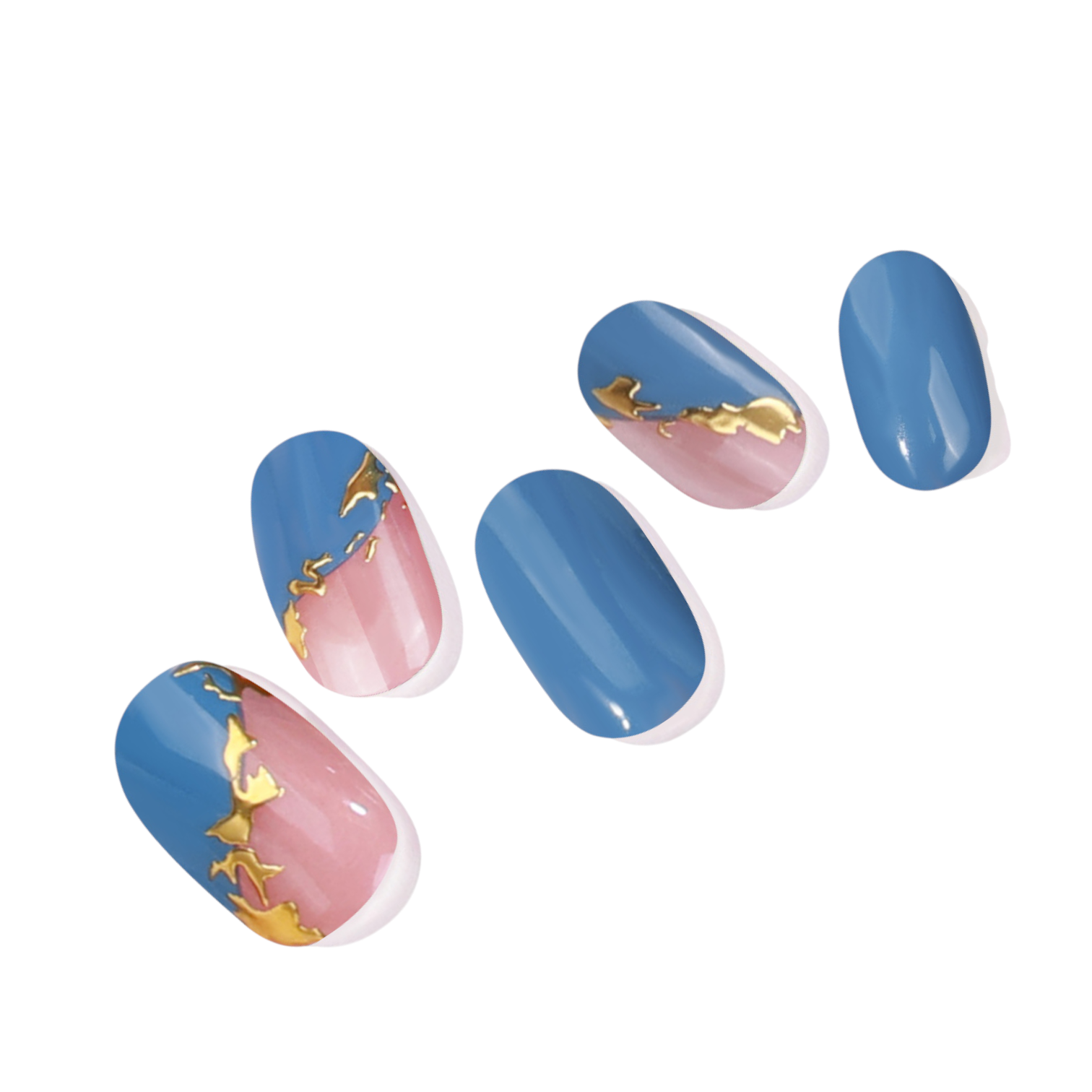 Aversea Deniz Mavisi Elegansı Jel Tırnak 20 Adet, 2 Kullanım-AVS361